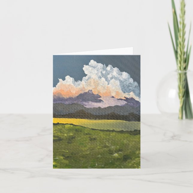 Clouds in nature note card (Front)