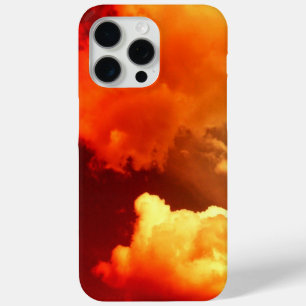 CLOUDS IN ORANGE YELLOW RED SKY iPhone 15 PRO MAX CASE