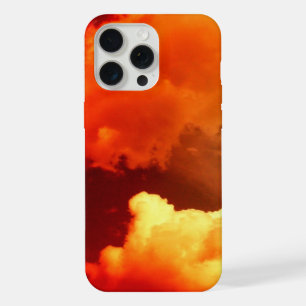 CLOUDS IN ORANGE YELLOW RED SKY iPhone 15 PRO MAX CASE
