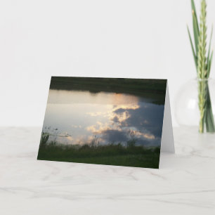 Clouds in Pond Card