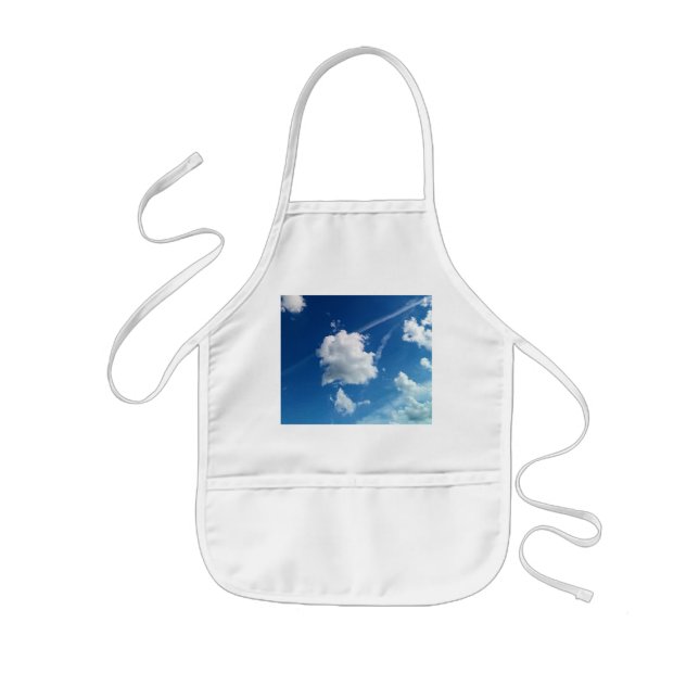 Clouds in the light kids apron (Front)