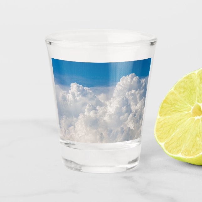 Clouds in the Sky Shot Glass (Front)