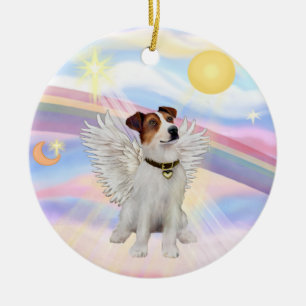 Clouds - Jack Russell Terrier Ceramic Tree Decoration