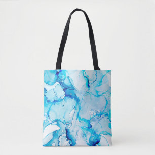 Clouds Macro. Sapphirine and White color Spots. Oc Tote Bag