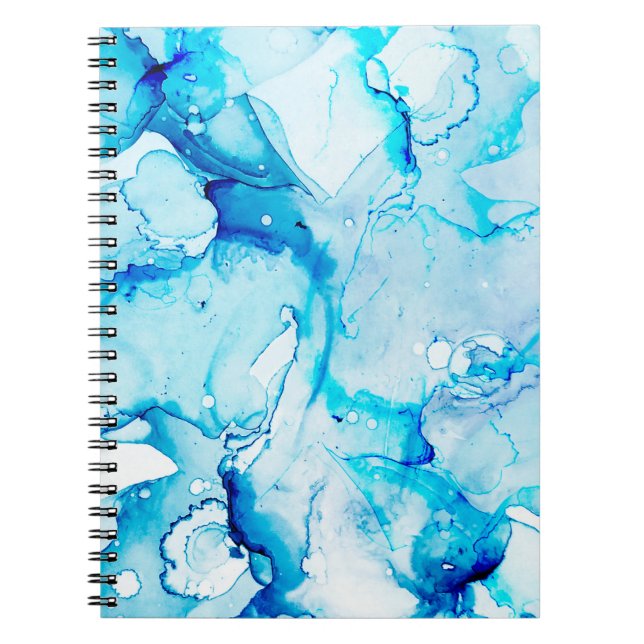 Clouds Macro. Sapphirine and White colour Spots. O Notebook (Front)