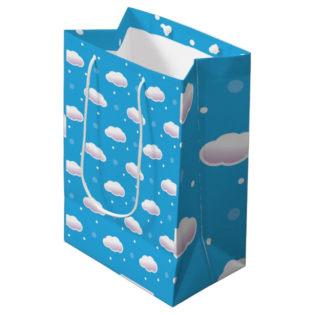 Clouds Medium Gift Bag (Front Angled)