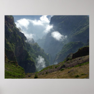 Clouds & Mountains Poster