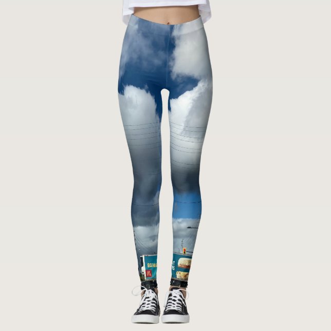 Clouds of the Day Series by AskStudio Leggings (Front)