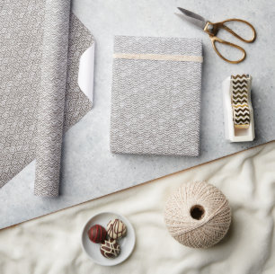 Clouds   Ombre Snowfall Wrapping Paper
