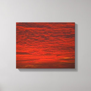 Clouds on Fire Canvas Print