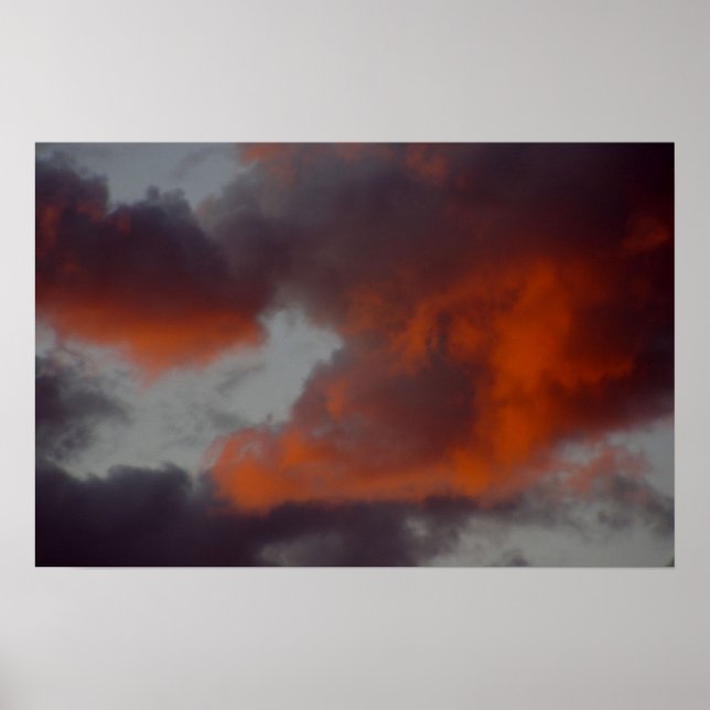 Clouds On Fire Poster (Front)