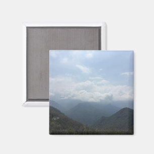 Clouds on the Hills Sky Blue Colour Photography Magnet