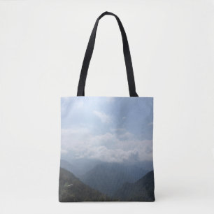 Clouds on the Hills Sky Blue Photography Tote Bag