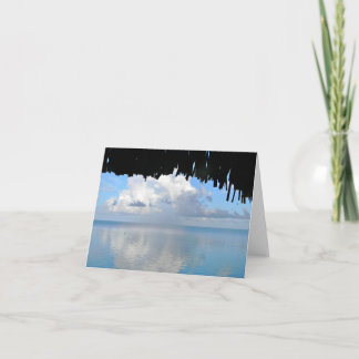 Clouds over Bora Bora Thank You Card