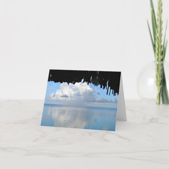 Clouds over Bora Bora Thank You Card (Front)