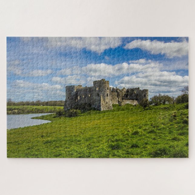 Clouds Over Carew Castle Jigsaw Puzzle (Horizontal)
