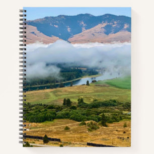 Clouds Over Flathead River Notebook