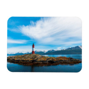 Clouds over lighthouse near Ushuaia, Argentina Magnet