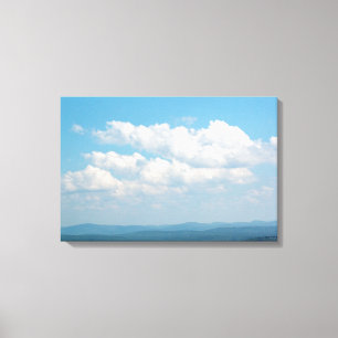 Clouds Over Mountains Canvas Print