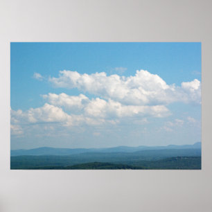 Clouds Over Mountains Poster