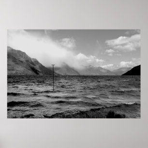 Clouds over the Lake Poster