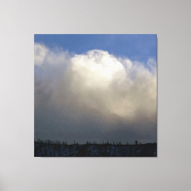 Clouds Over the Ridge Canvas Print (Front)