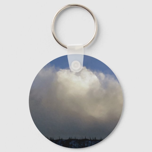 Clouds Over the Ridge Key Ring (Front)