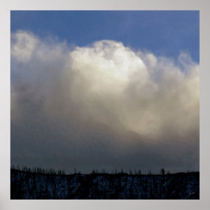 Clouds Over the Ridge Poster
