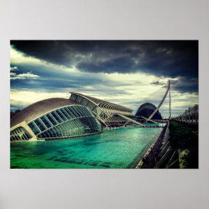 Clouds over Valencia Poster