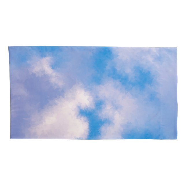 Clouds Pair of King Size Pillowcases (Back-Right)