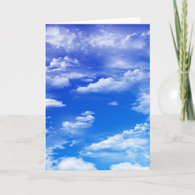 Clouds (portrait) card (Front)