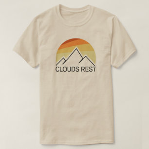 Clouds Rest Mountain Yosemite Retro T-Shirt