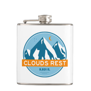 Clouds Rest Mountain Yosemite Stars Moon Hip Flask