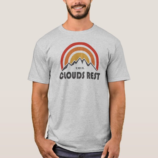 Clouds Rest Mountain Yosemite T-Shirt (Front)