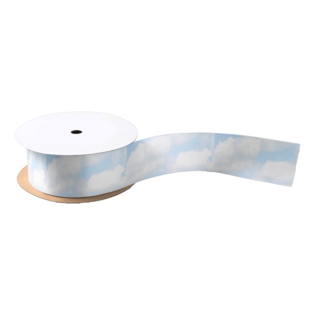 Clouds Ribbon / Use Updated Link in Description Satin Ribbon (Spool)
