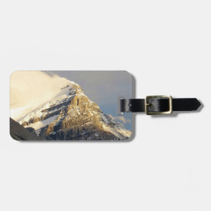 Clouds Roll Off Snowy Mountain in Canada Luggage Tag