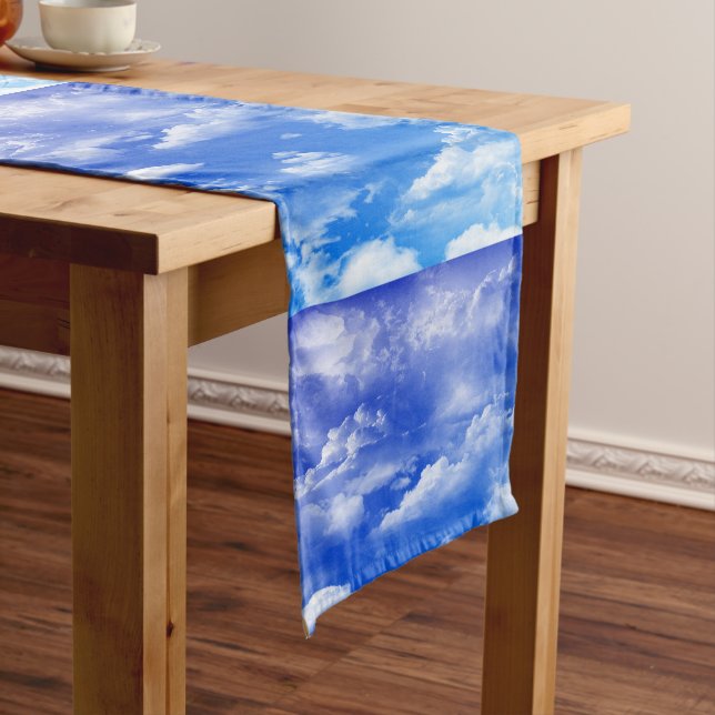 Clouds Short Table Runner (In Situ)