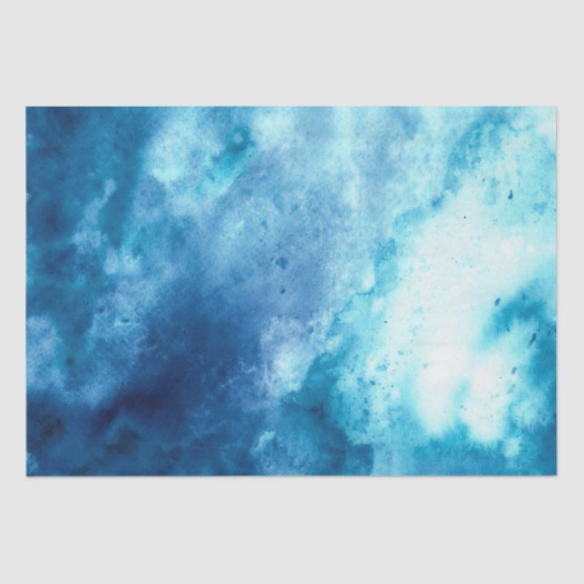 Clouds Sky Abstract Watercolor Decoupage 15x20 Tissue Paper (Front)