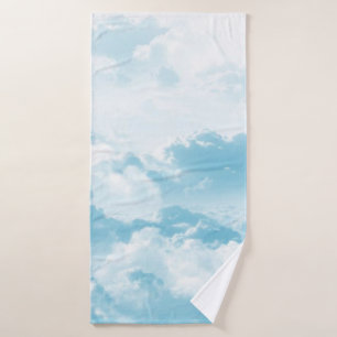 Clouds sky cartoon vector images bath towel