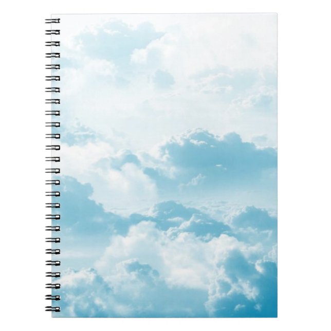 Clouds sky cartoon vector images notebook (Front)