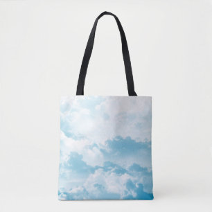 Clouds sky cartoon vector images tote bag