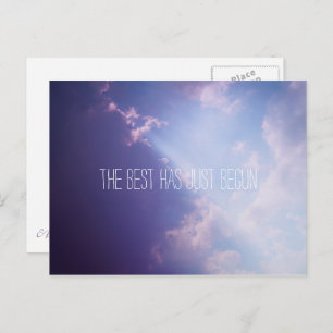 Clouds Sky Inspirational Quote Scenic Photo Postcard