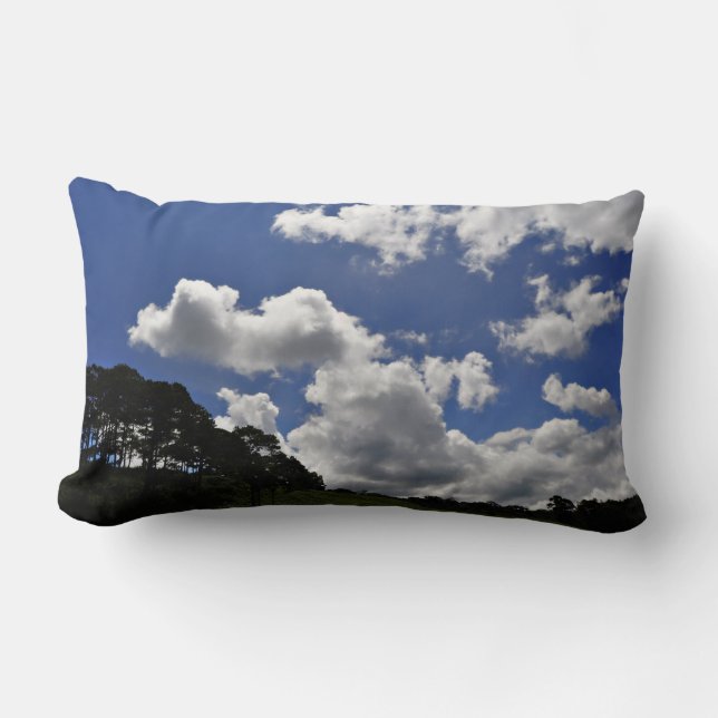 Clouds Sky Landscape Nature Lumbar Cushion (Front)