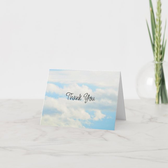 Clouds Thank You Card (Front)