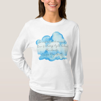 "Clouds" with Louisa May Alcott quote Women's T-Shirt