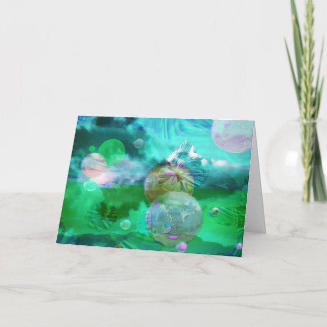 Clouds with Spheres Card (Front)