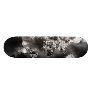 Clouds World Map Skateboard