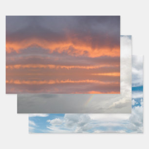 Clouds Wrapping Paper Sheet