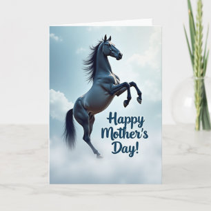 Cloudscape Equine Mothers Day Card