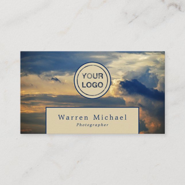 Cloudscape, Photographer, Photography Business Card (Front)